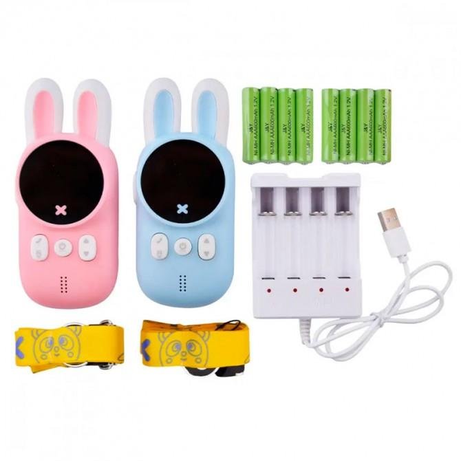 Детская рация Lovely Stream Kids walkie-talkie with charging station (комплект) (Pink / Blue)-1
