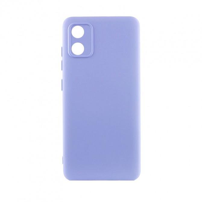 Чехол Silicone Case Motorola Moto E13 Сиреневый FULL
