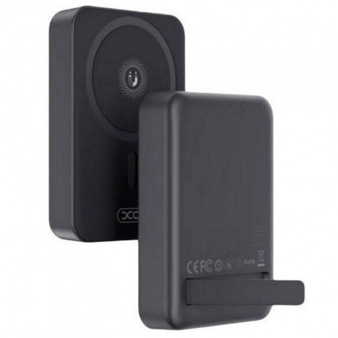 Павербанк XO PR231 10000 mAh MagSafe 15W/ PD20W с подставкой Black-1