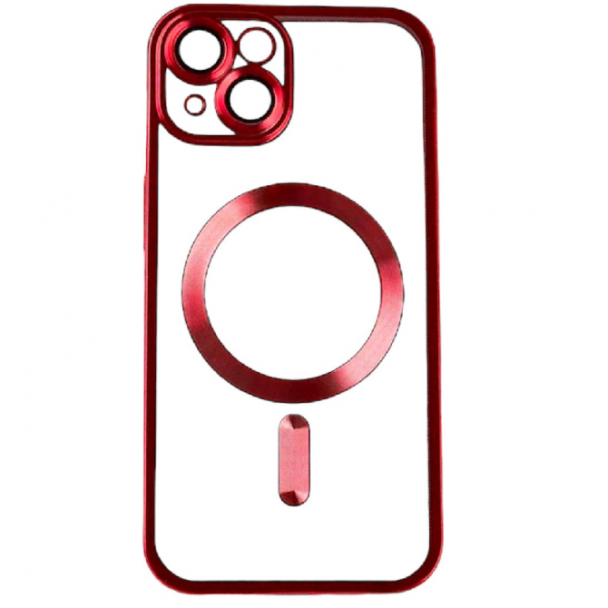 Силіконовий чохол SHINING with MagSafe для iPhone 13 Червоний-1