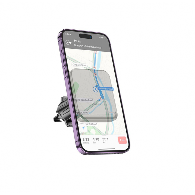 Холдер Hoco H40 Climber magnetic (air outlet) Black-1