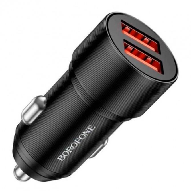 Автомобильное зарядное устройство Borofone BZ29A 36W/1 USB + 1USB-C 3A Black
