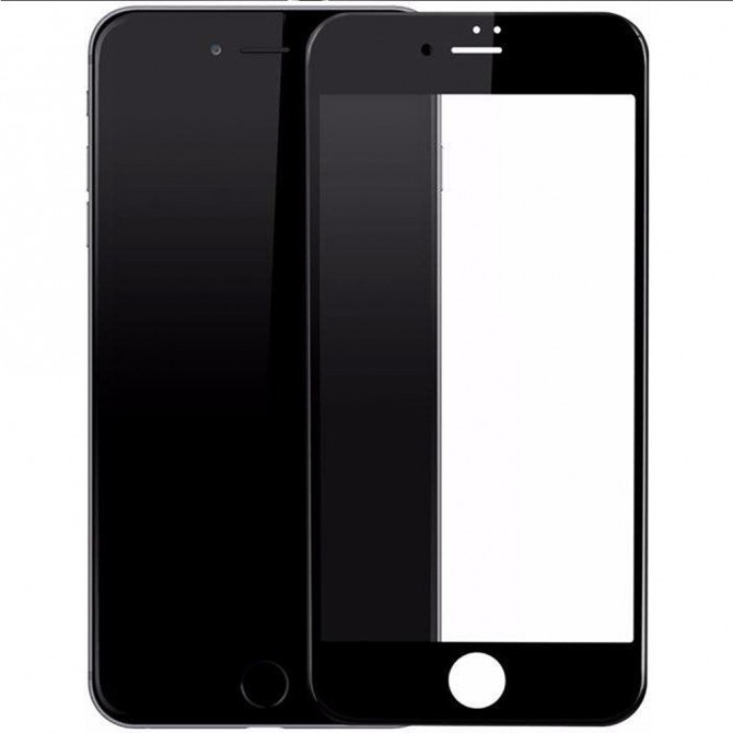 Защитное стекло Baseus для APPLE iPhone 8 Plus ARC (0.2 мм, 2.5D чёрное)