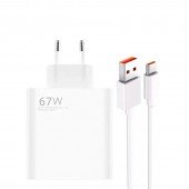 Мережевий зарядний пристрій  Charger Type-C 67W + Cable Type-C  Мережевий зарядний пристрій  Charger Type-C 67W + Cable Type-C
