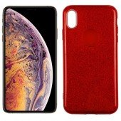 Чехол Silicone 3in1 Блёстки для iPhone Xs Max Red Чехол Silicone 3in1 Блёстки для iPhone Xs Max Red