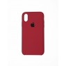 Оригинальный силиконовый чехол для iPhone X/Xs Бордовый