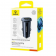 Автомобільний зарядний пристрій 1USB + Type-C Baseus GoTrip DP1 (30W) Black
