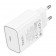 Мережевий зарядний пристрій 1Type-C Hoco C143A Benefit PD20W White + Type-C to Type-C
