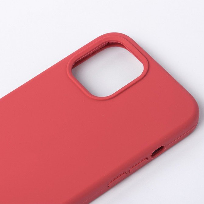 Оригінальний силіконовий чохол для iPhone 13 Вишневий FULL (без лого)-1
