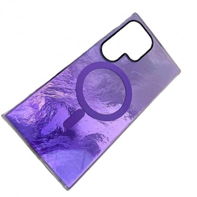 Чехол TPU Shiny Mountain (MagFit) для Samsung Galaxy S25 Plus Purple-3