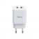 Сетевое зарядное устройство 2USB Hoco C62A White + USB Cable Type-C (2.1A)