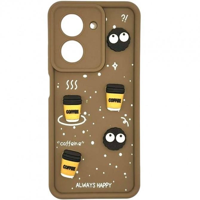Чохол 3D Coffee&Cookie series for Xiaomi Redmi Note 13 Pro 4G Brown