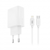Сетевое зарядное устройство XO L160 20W/1USB-С + Lightning White