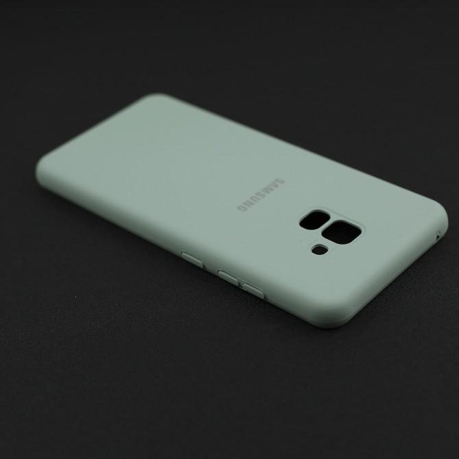 Чехол Soft Case для Samsung A730 Galaxy A8 plus 2018 Голубой FULL-3