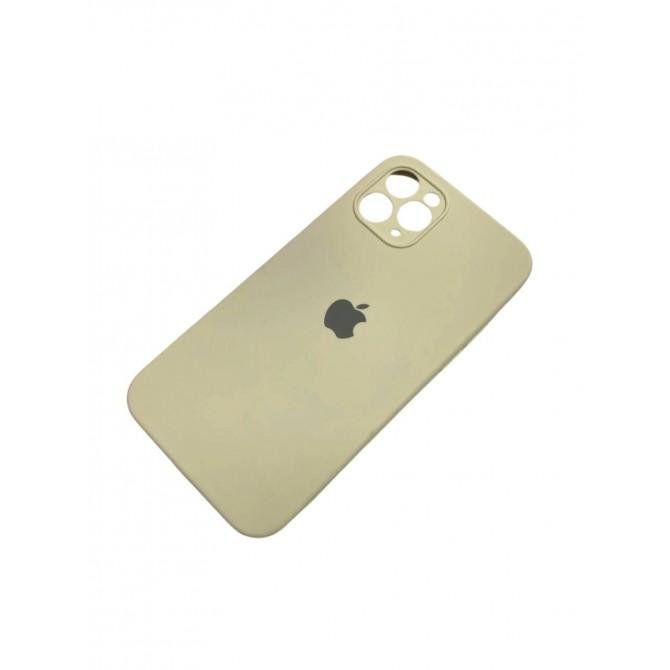 Силіконовий чохол для iPhone 11 Pro Молочний FULL (SQUARE SHAPE)-1