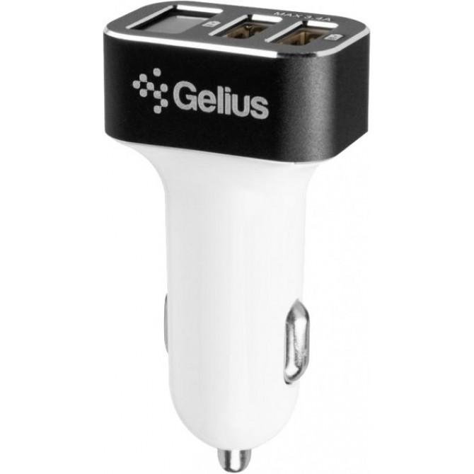 АЗУ Gelius Pro Wolt LCD GP-CC005 2USB 3.1A + Cable MicroUSB Black