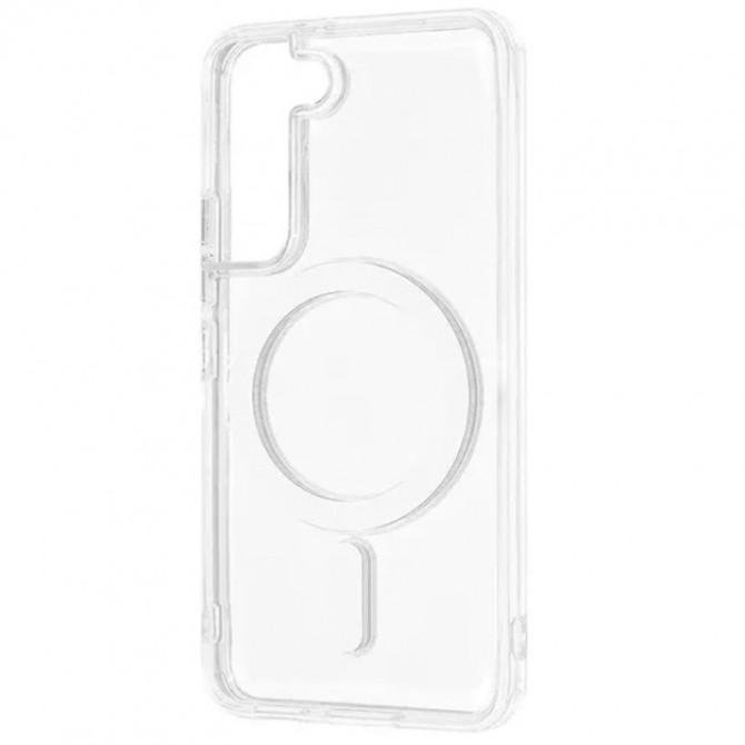 Чехол силиконовый MagSafe для Samsung Galaxy S22 Прозрачный