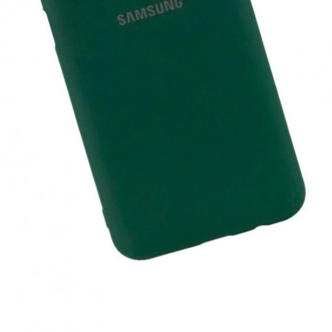 Чехол Original Soft Case Samsung A750 Galaxy A7 2018 Темно Зеленый FULL-2