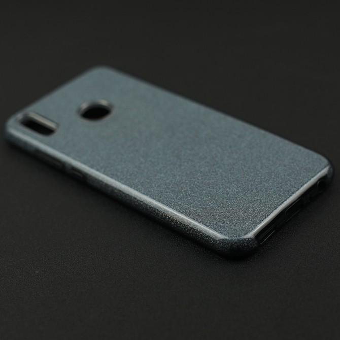 Чехол Silicone 3in1 Блёстки для Huawei Honor 8X Чёрный-2