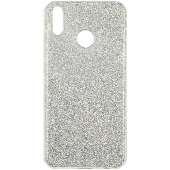 Чехол Silicone 3in1 Блёстки для Huawei Honor 8X White-1