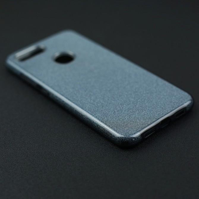 Чохол Silicone 3in1 Блискітки для Xiaomi Mi8 Lite Чорний-3