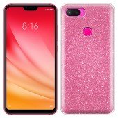 Чохол Silicone 3in1 Блискітки для Xiaomi Mi8 Lite Рожевий Чохол Silicone 3in1 Блискітки для Xiaomi Mi8 Lite Рожевий
