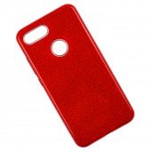 Чехол Silicone 3in1 Блёстки для Xiaomi Mi8 Lite Red Чехол Silicone 3in1 Блёстки для Xiaomi Mi8 Lite Red