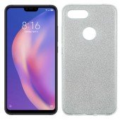 Чохол Silicone 3in1 Блискітки для Xiaomi Mi8 Lite Білий Чохол Silicone 3in1 Блискітки для Xiaomi Mi8 Lite Білий