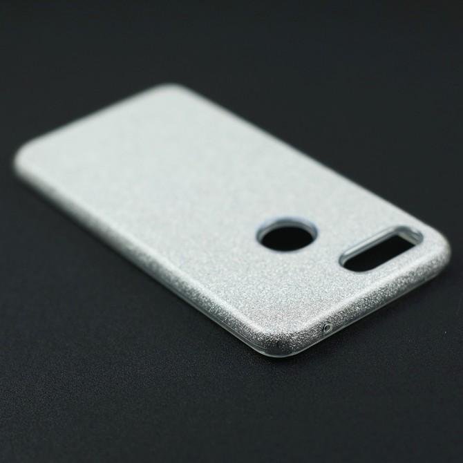 Чехол Silicone 3in1 Блёстки для Xiaomi Mi8 Lite White-4