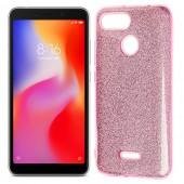 Чехол Silicone 3in1 Блёстки для Xiaomi Redmi 6 Pink