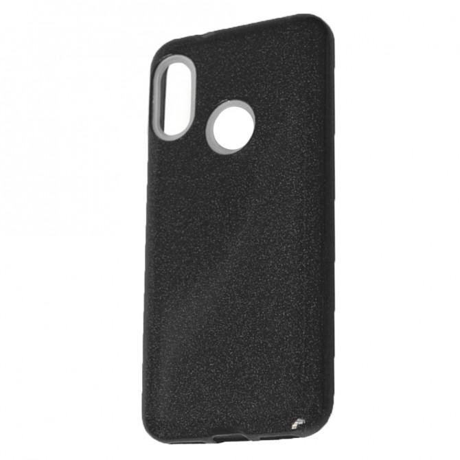 Чехол Silicone 3in1 Блёстки для Xiaomi Redmi 6 Pro/Mi A2 Lite Чёрный-1