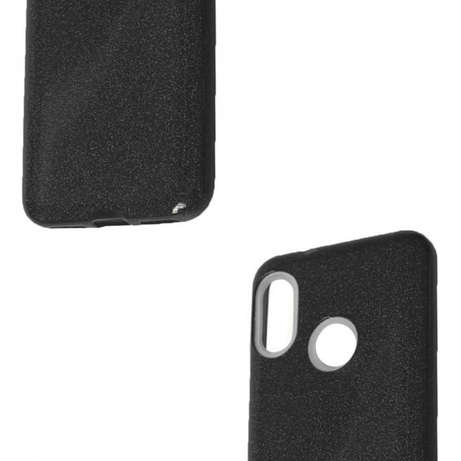 Чехол Silicone 3in1 Блёстки для Xiaomi Redmi 6 Pro/Mi A2 Lite Чёрный-3