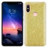 Чехол Silicone 3in1 Блёстки для Xiaomi Redmi 6 Pro/Mi A2 Lite Gold