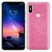 Чехол Silicone 3in1 Блёстки для Xiaomi Redmi 6 Pro/Mi A2 Lite Pink