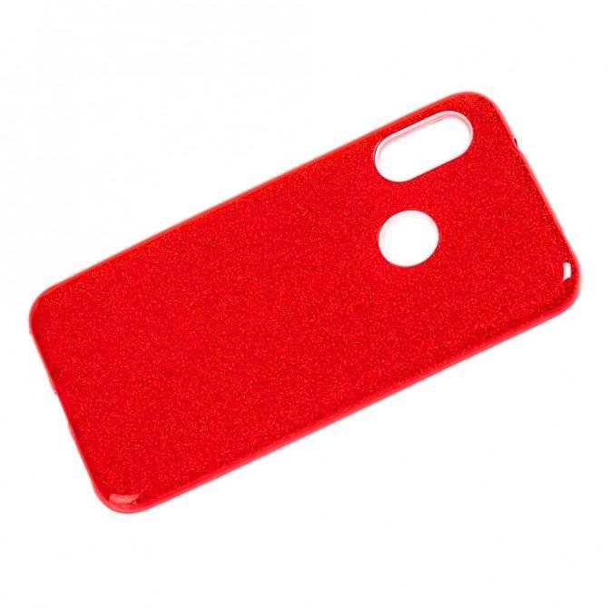 Чехол Silicone 3in1 Блёстки для Xiaomi Redmi 6 Pro/Mi A2 Lite Red-2