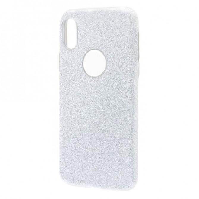 Чехол Silicone 3in1 Блёстки для Xiaomi Redmi 6 Pro/Mi A2 Lite White-1