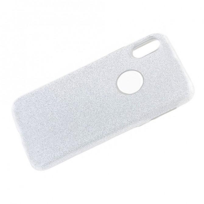 Чехол Silicone 3in1 Блёстки для Xiaomi Redmi 6 Pro/Mi A2 Lite White-2