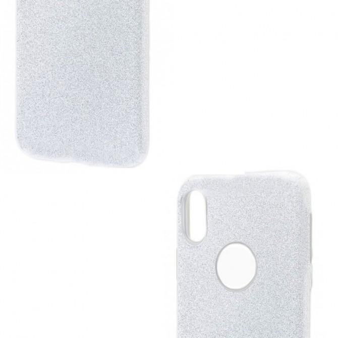 Чехол Silicone 3in1 Блёстки для Xiaomi Redmi 6 Pro/Mi A2 Lite White-3