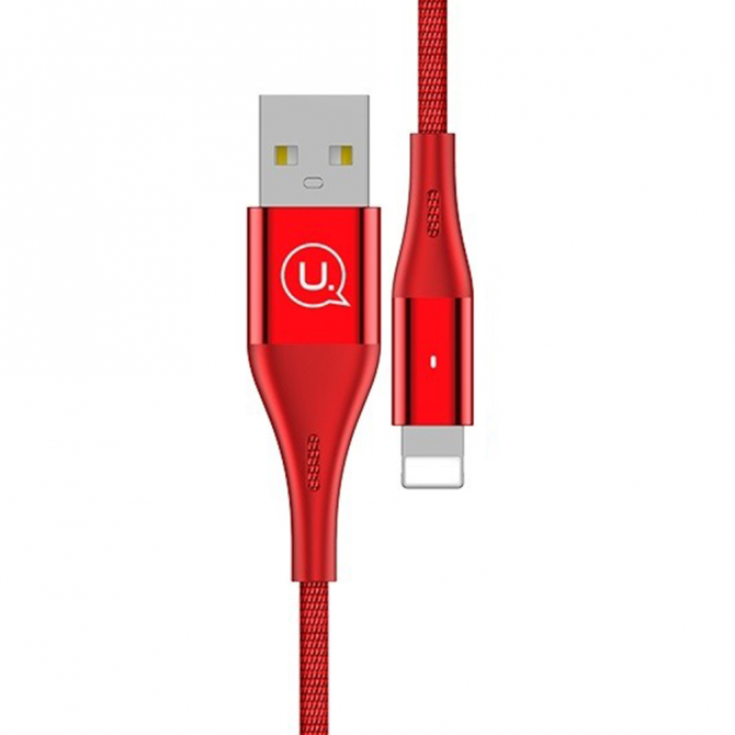 Кабель Usams U4 US-SJ209 Lightning Червоний-1