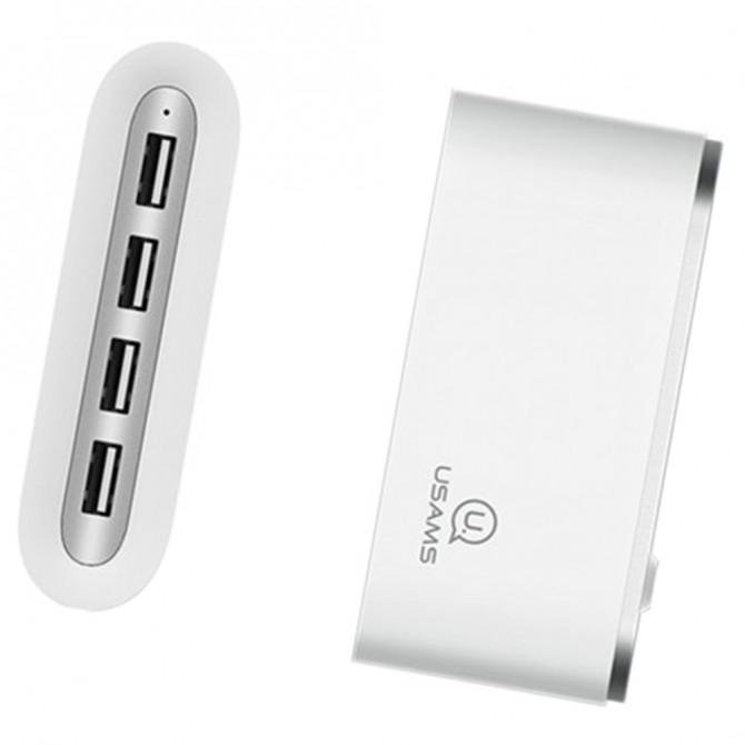 Хаб USB Usams US-SJ238 4 Ports Білий (SJ238FX01)-1