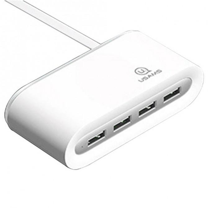 Хаб USB Usams US-SJ238 4 Ports Білий (SJ238FX01)-2