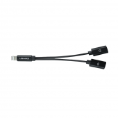 Перехідник Usams lightning Адаптер Cable US-SJ160 2 in 1 Чорний (SJ1602L01) Перехідник Usams lightning Адаптер Cable US-SJ160 2 in 1 Чорний (SJ1602L01)