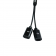 Перехідник Usams lightning Адаптер Cable US-SJ160 2 in 1 Чорний (SJ1602L01)