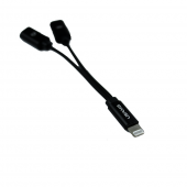 Перехідник Usams lightning Адаптер Cable US-SJ160 2 in 1 Чорний (SJ1602L01) Перехідник Usams lightning Адаптер Cable US-SJ160 2 in 1 Чорний (SJ1602L01)