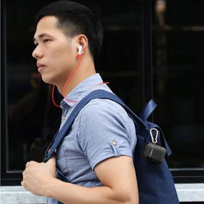 Чохол Usams US-BH423 Silicone Protective Cover для Airpods Чорний (BH423AP01)-3