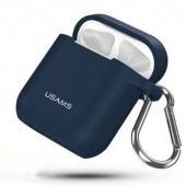 Чехол Usams US-BH423 Silicone Protective Cover для Airpods Blue (BH423AP03)