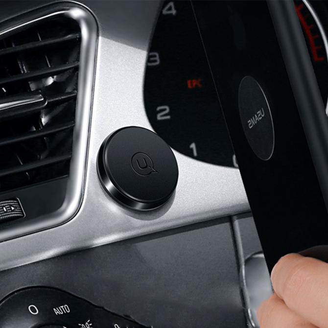 Автотримач Usams Car Disc Holder US-ZJ020 Metal Magnetic Чорний (ZJ20ZJ01)-1