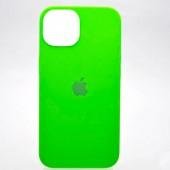 Силиконовый чехол для iPhone 13 Ярко Зеленый FULL