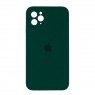 Силіконовий чохол для iPhone 11 Pro Max Темно Зелений FULL (SQUARE SHAPE)