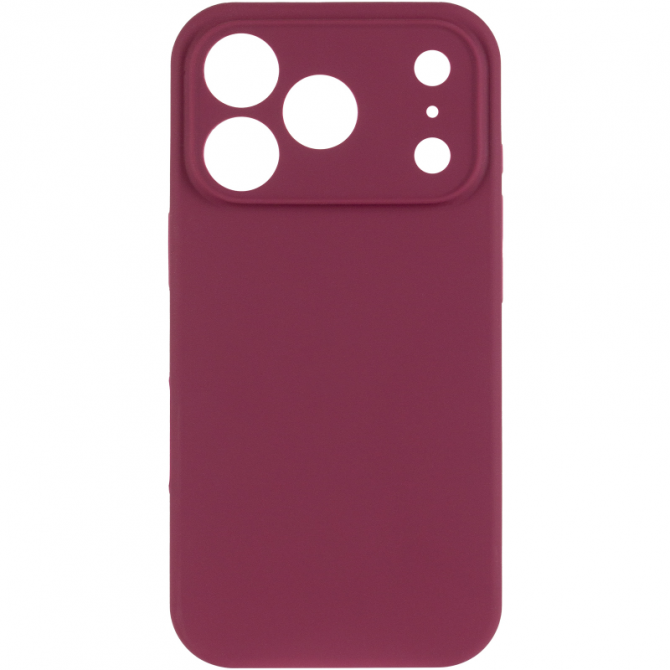 Силиконовый чехол для iPhone 17 Pro Plum FULL (NO LOGO)